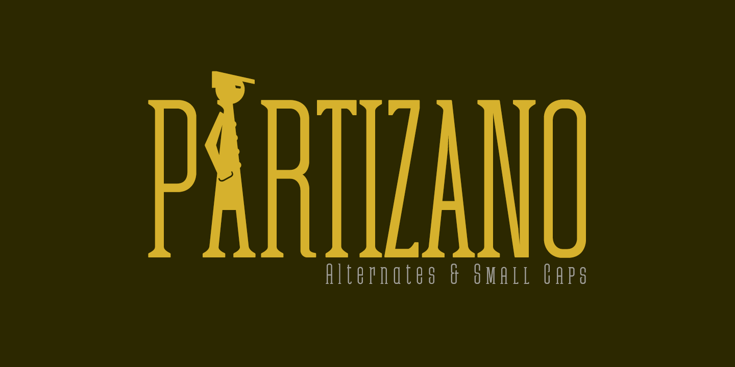 Beispiel einer Partizano Serif Regular-Schriftart